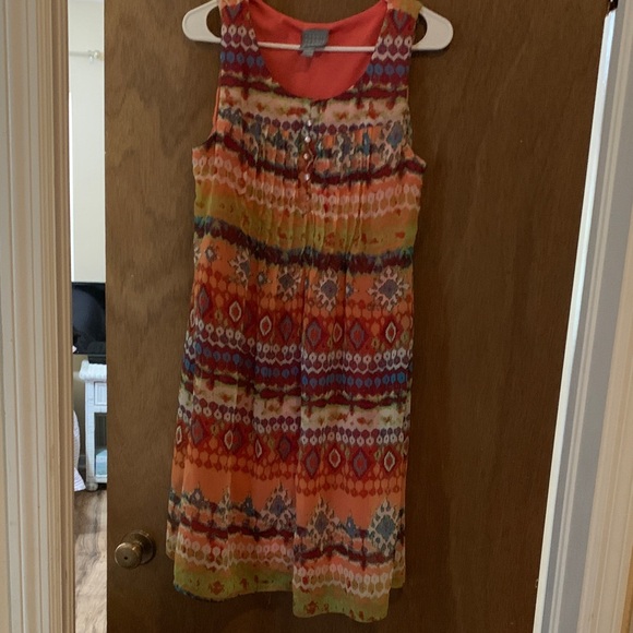 Rabbit Rabbit Rabbit Coral fully lined Sleeveless Dress - Picture 1 of 5